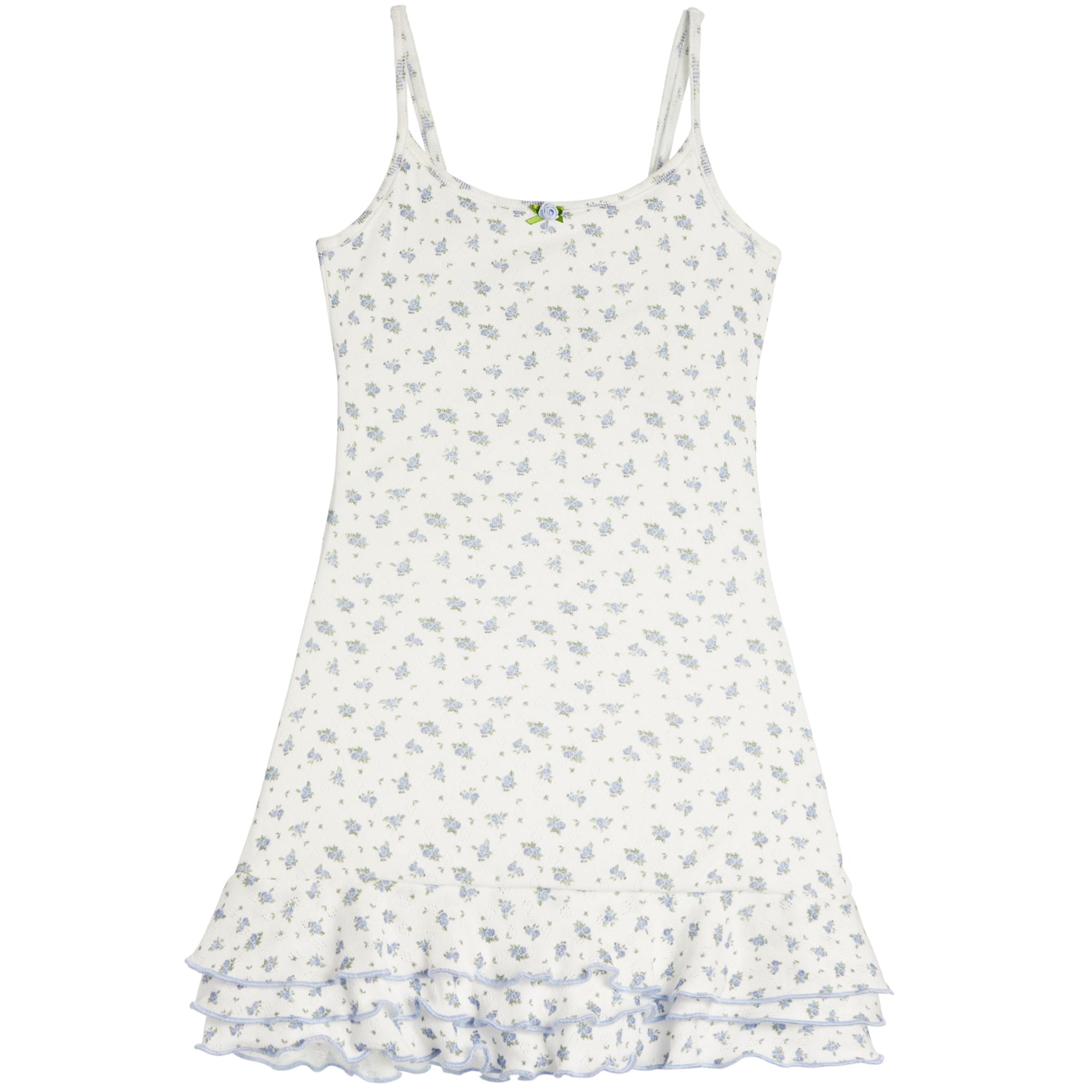 Marina Blue Ditsy Rose Floral Dress – Denny's X Lester's