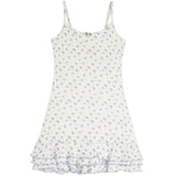 Marina Blue Ditsy Rose Floral Dress - Denny's