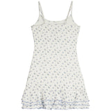Marina Blue Ditsy Rose Floral Dress - Denny's
