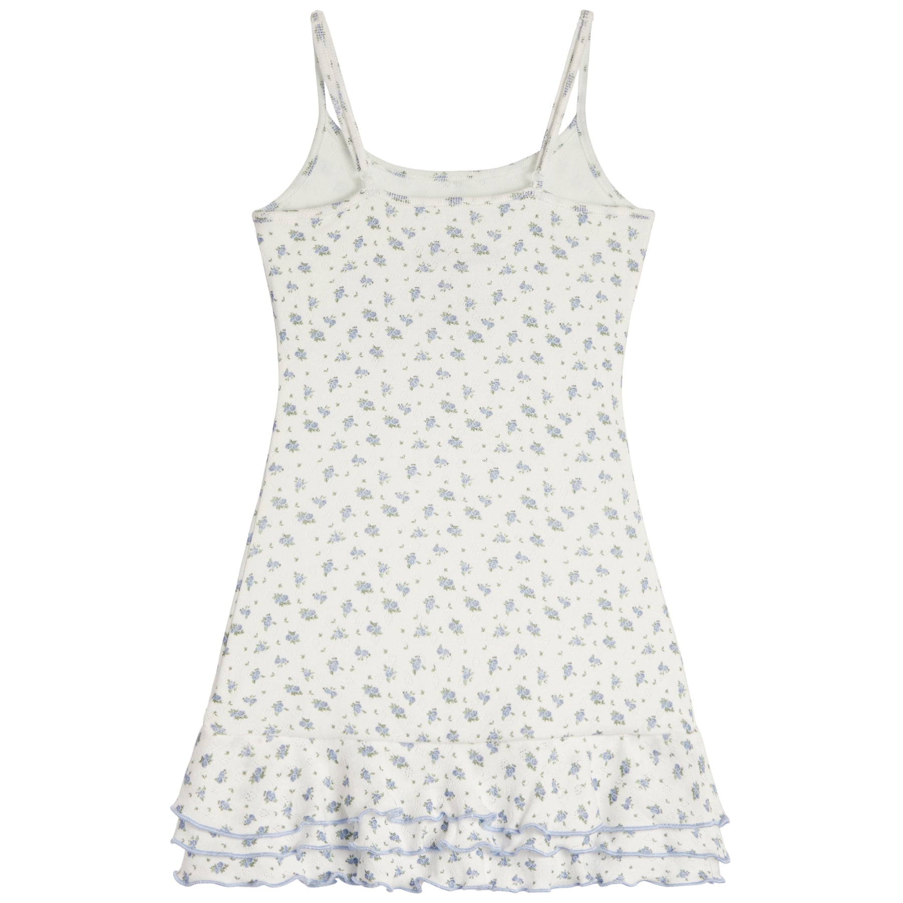 Marina Blue Ditsy Rose Floral Dress - Denny's