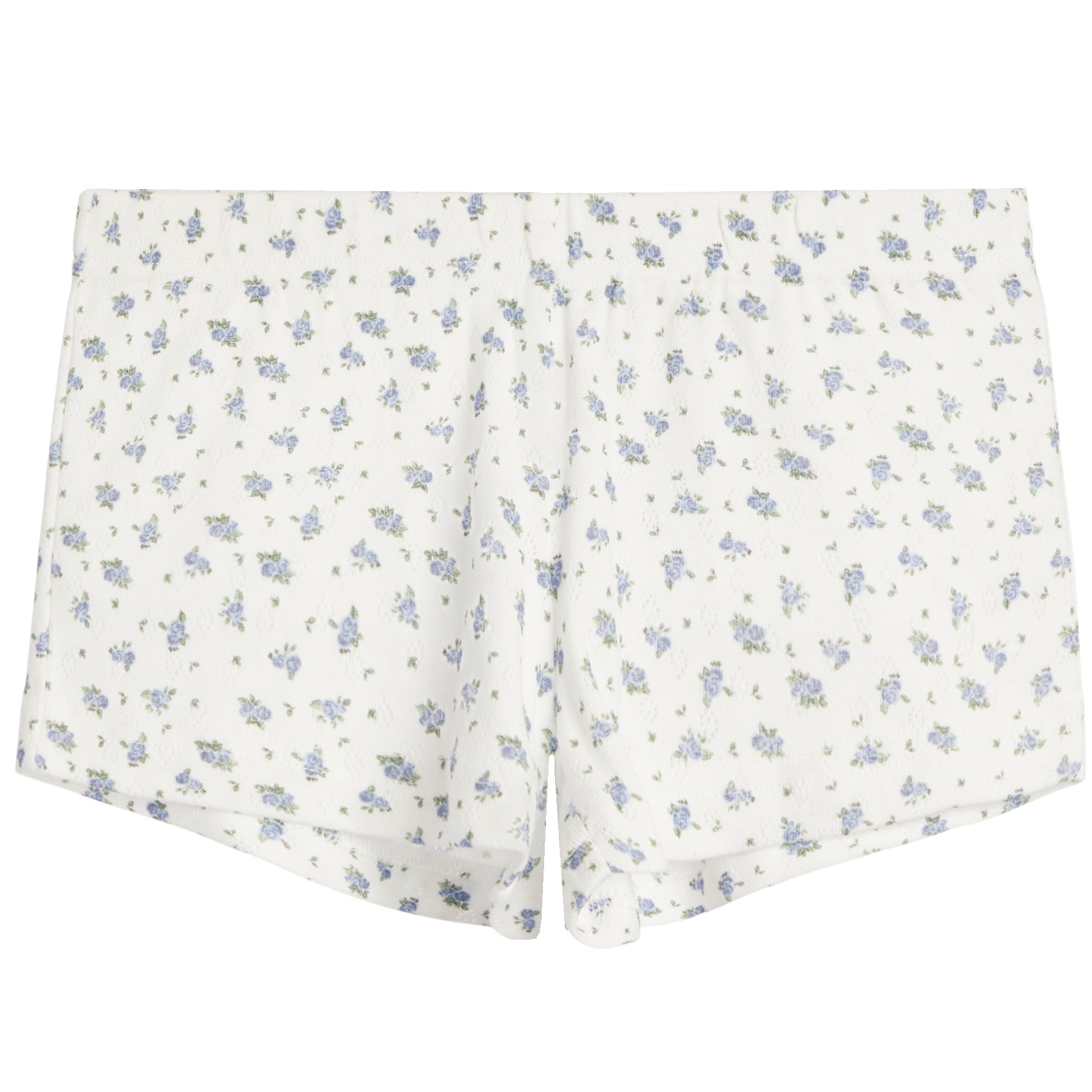 Marina Blue Ditsy Rose Floral Short - Denny's