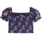 Marlee Floral Puff Sleeve Smock Top - Denny's