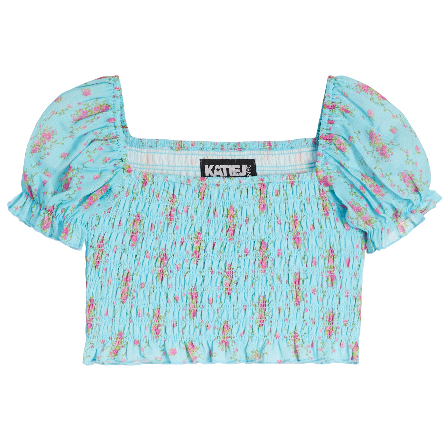 Marlee Floral Stripe Smocked Top - Denny's