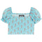 Marlee Floral Stripe Smocked Top - Denny's
