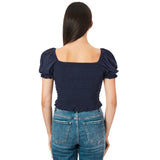 Marlee Puff Sleeve Smock Top - Denny's