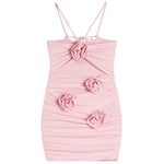 Marnie Cut Out Dress With Rosette - Denny's