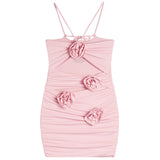 Marnie Cut Out Dress With Rosette - Denny's