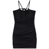 Marnie Dress With Cut Out And Roses - Denny's