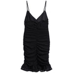 Metallic Romance Ruffle Mini Dress - Denny's