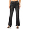 High Rise Unbalanced Waist Mini Flare - Denny's