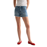 Raw Hem Denim Short