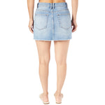 Raw Hem Denim Mini Skirt - Denny's