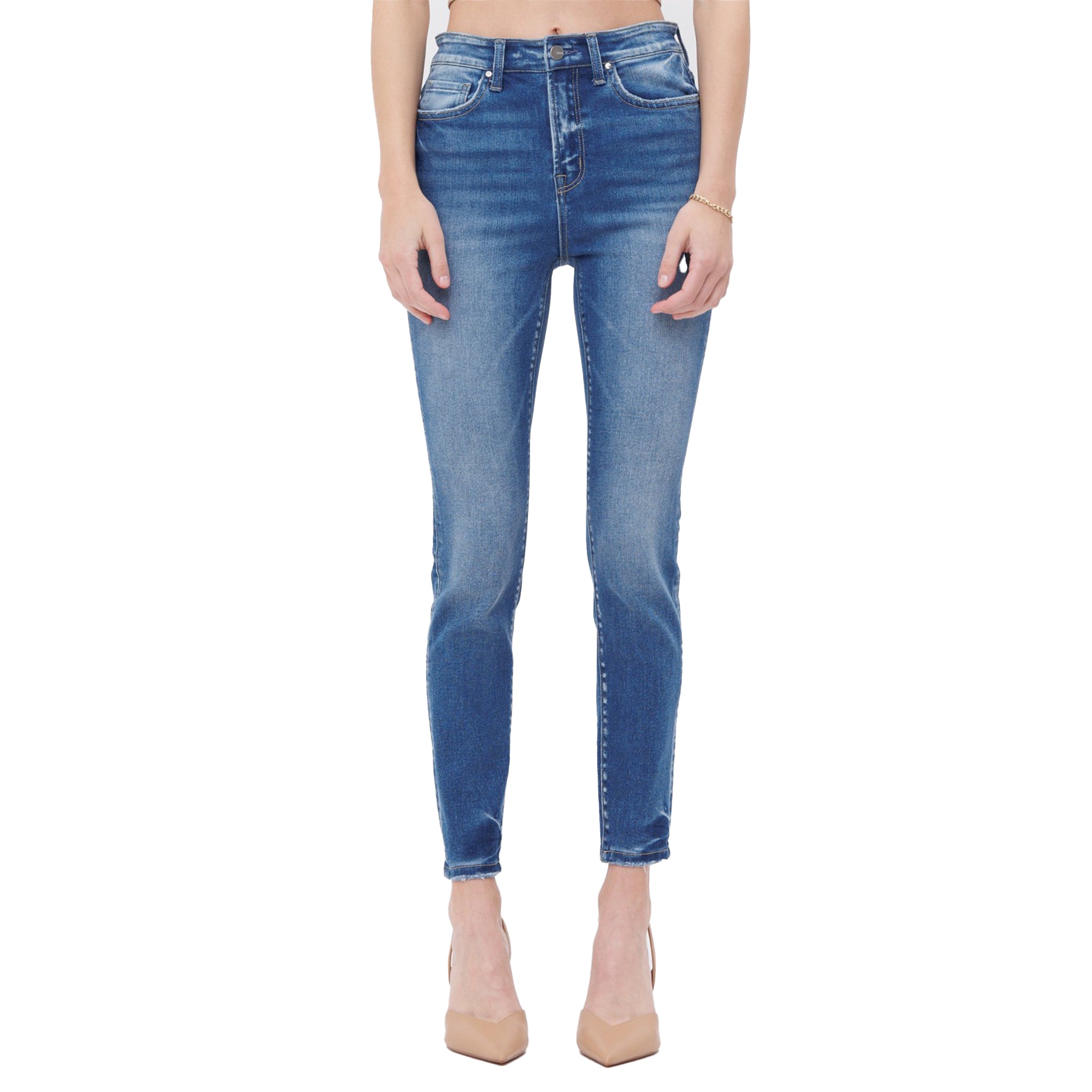 High Rise Ankle Skinny - Denny's