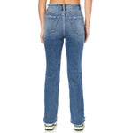 High Rise Straight Leg Step Hem Jean - Denny's
