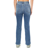High Rise Straight Leg Step Hem Jean - Denny's