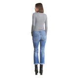 Mid Rise Distressed Crop Jean - Denny's