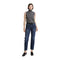 High Rise Raw Hem Ankle Straight Leg Jean - Denny's