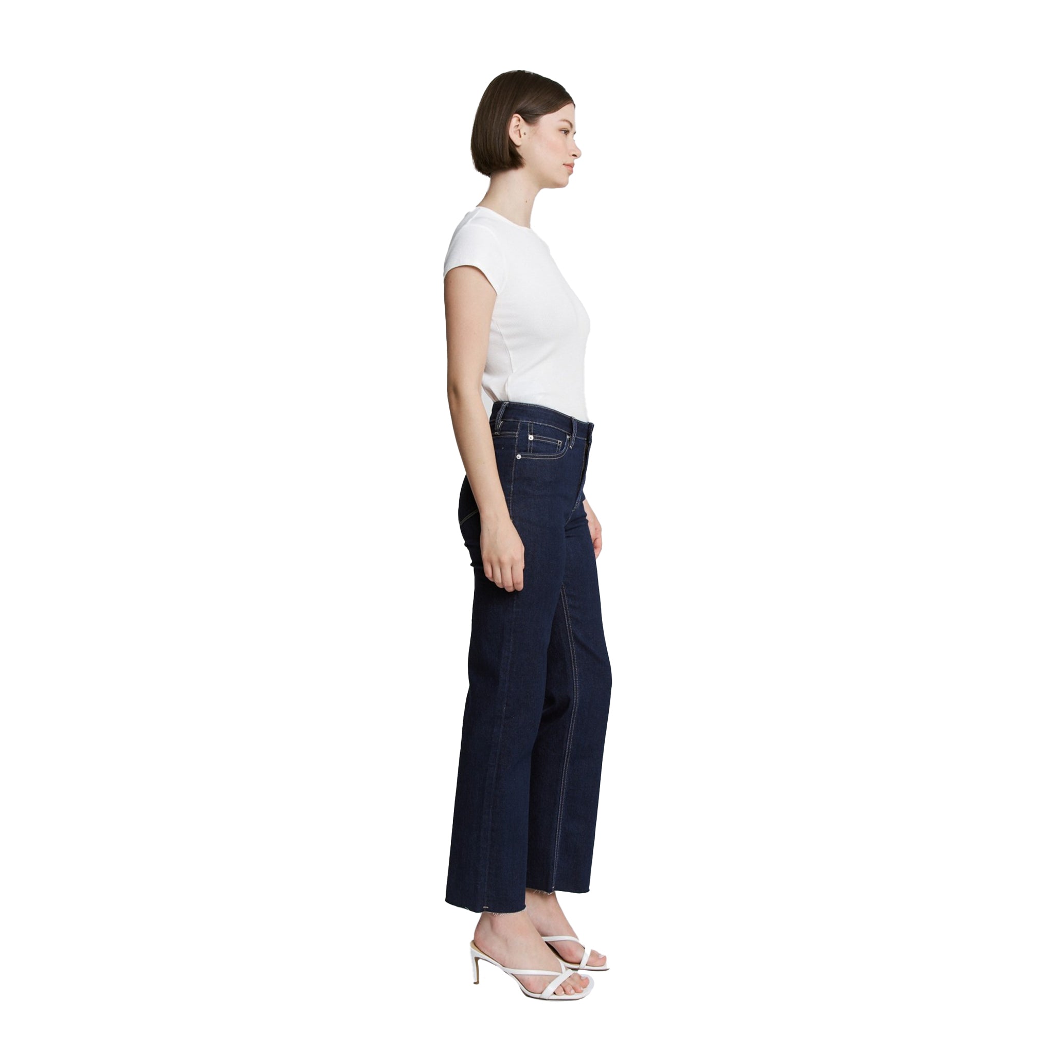 High Rise 29" Length Straight Ankle Jean - Denny's