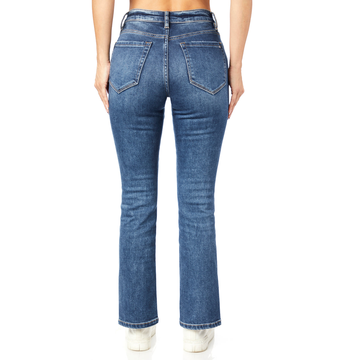 Mid Rise Slim Crop Straight Jean | Denny's