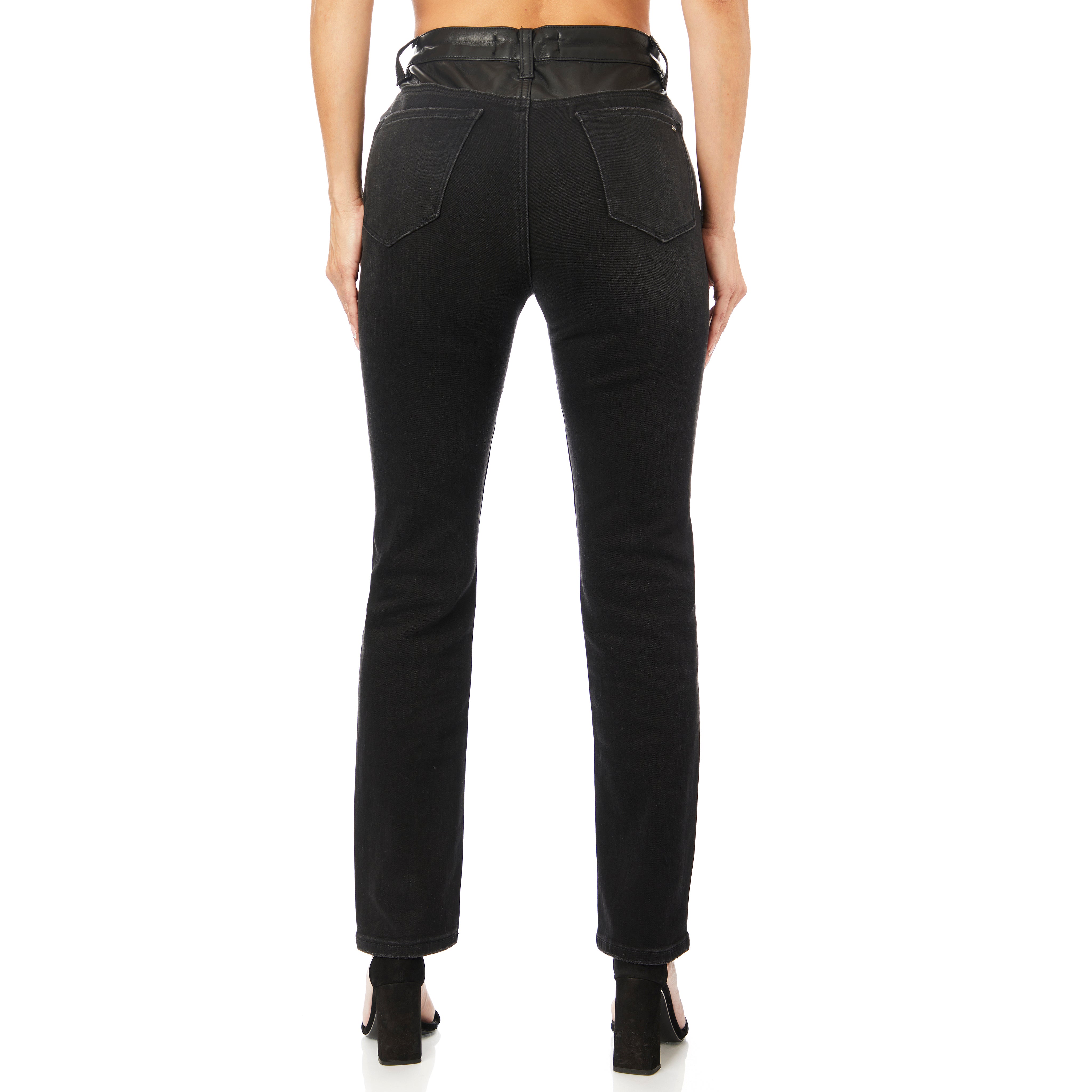 Criss Cross High Rise Slim Straight Jean - Denny's