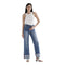 High Rise WIde Cuff Hem Jean - Denny's