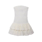 Melina Eyelet Smock Strapless Dress - Denny's