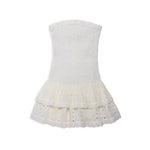 Melina Eyelet Strapless Dress - Denny's