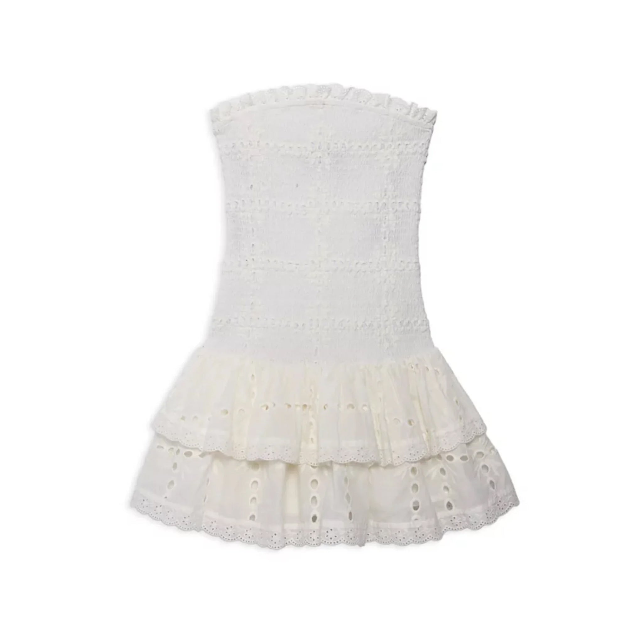 Melina Eyelet Strapless Dress - Denny's