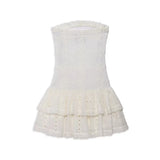Melina Eyelet Strapless Dress - Denny's