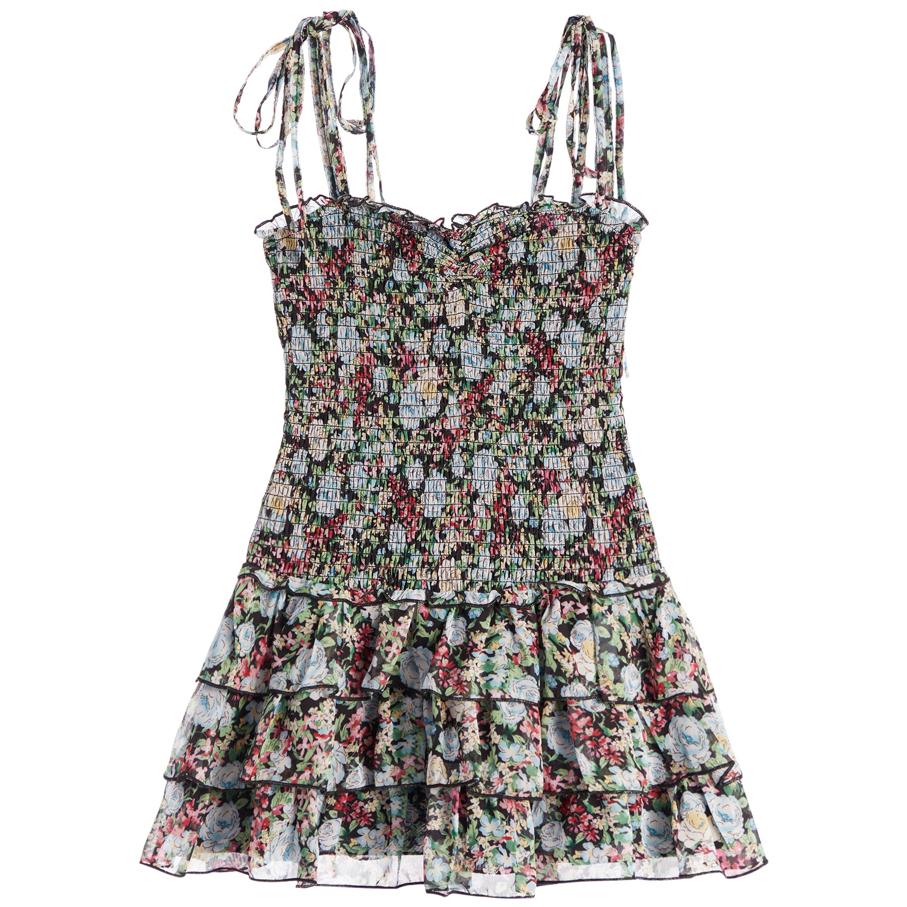 Meri Beaded Floral Dress - Denny's