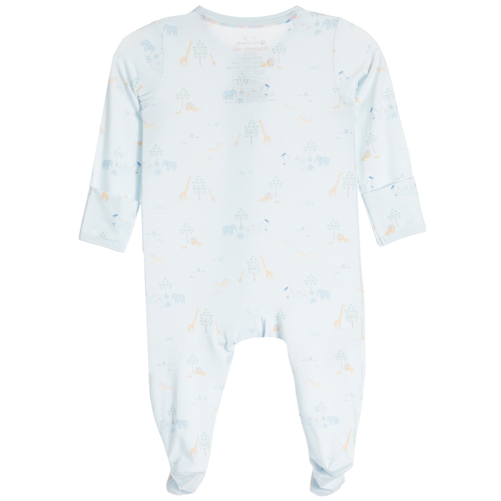 Serene Safari Blue Footie - Denny's