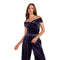 Nisha Velvet Off Shoulder Top - Denny's