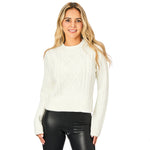 Cable Crew Sweater - Denny's