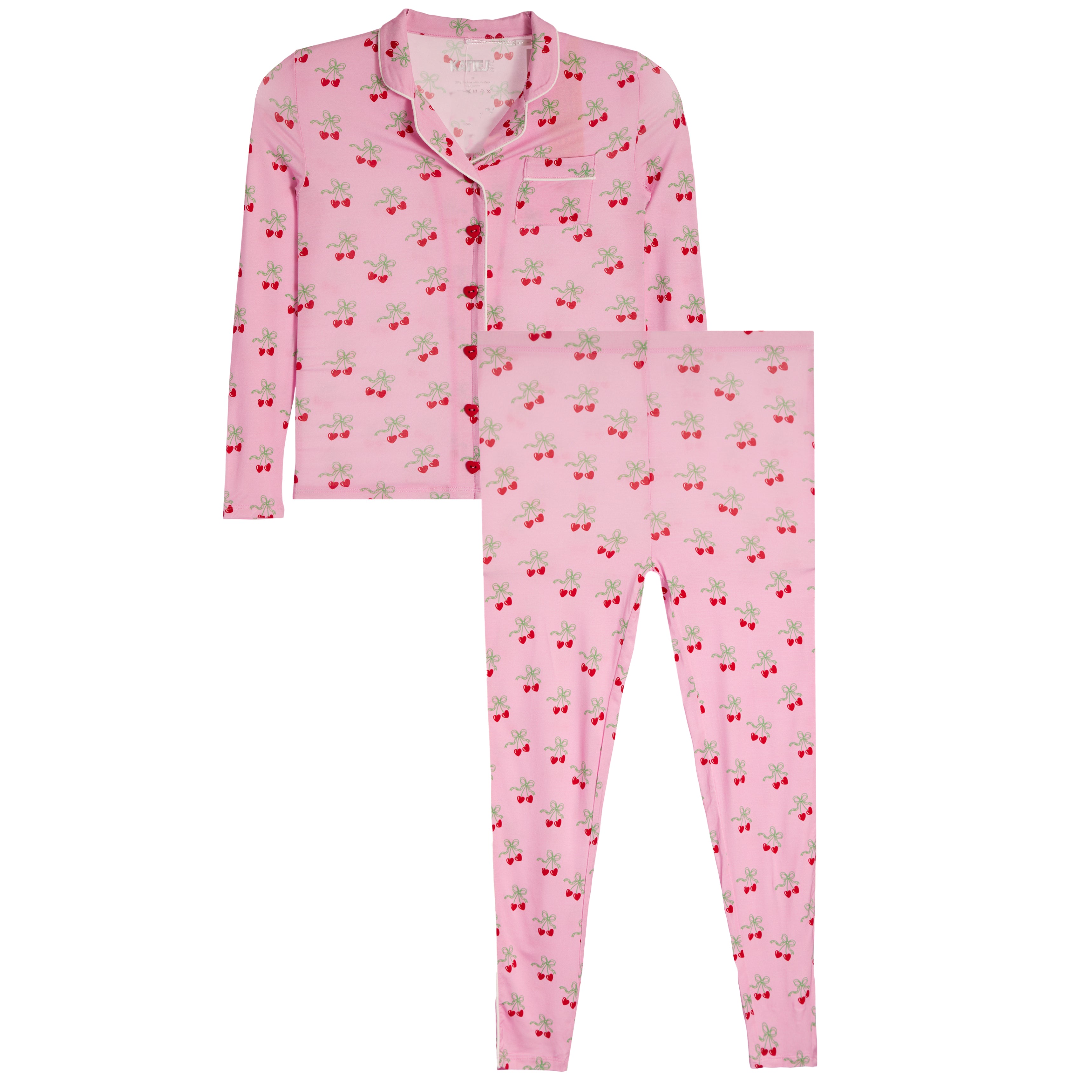 Cherry Bows Lounge Set Pant - Denny's