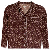 Chocolate Floral Pant Set - Denny's