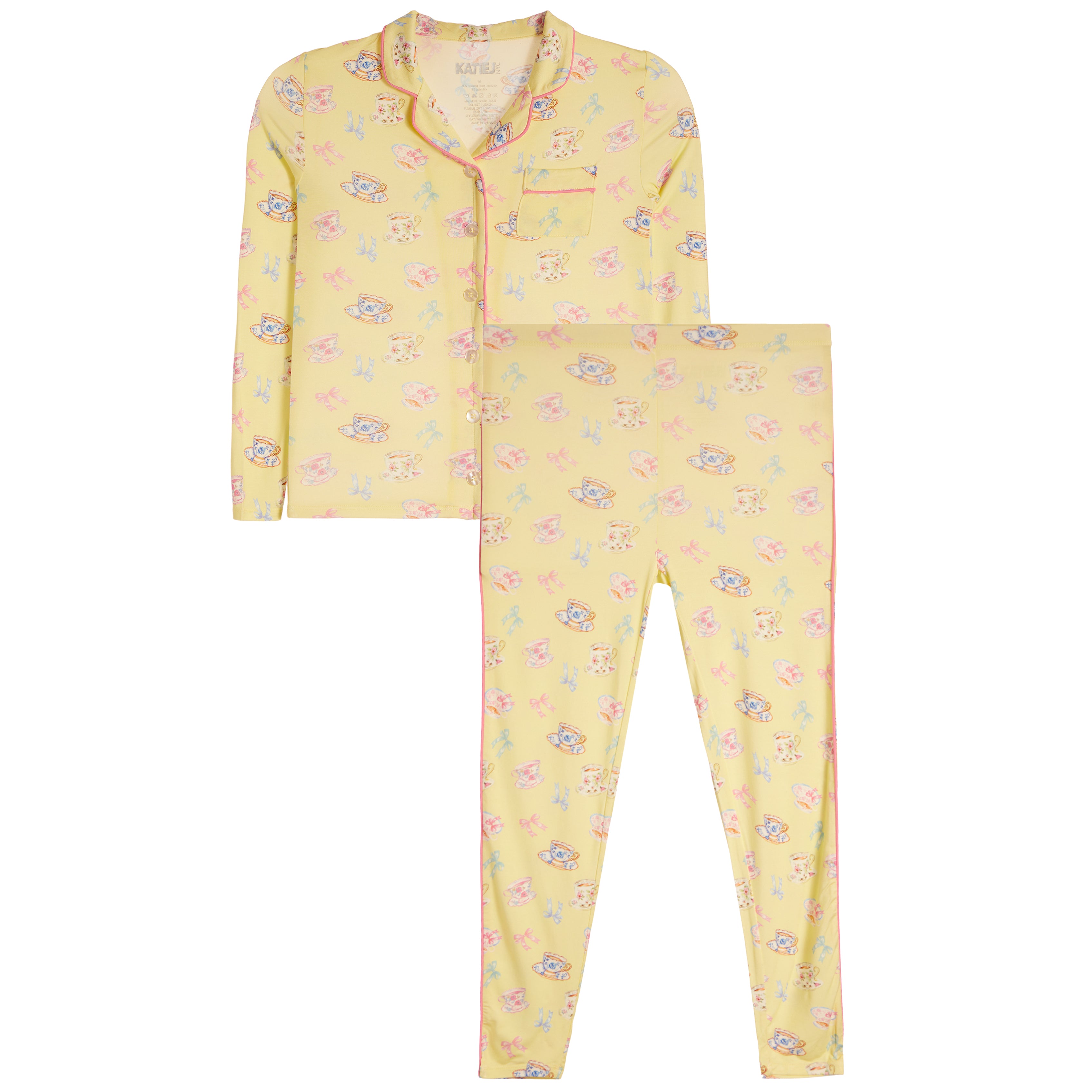 Tea Cups Lounge Pant Set - Denny's
