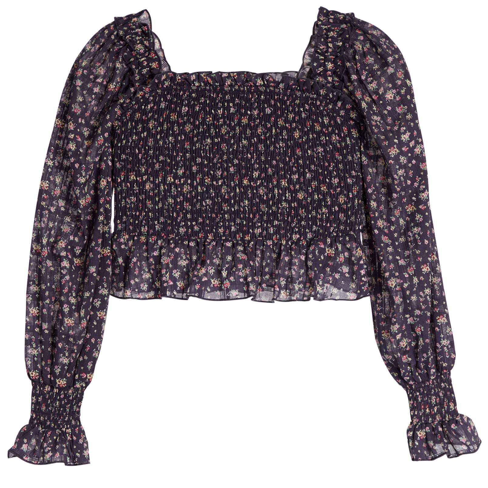 Michaela Floral Smock Top - Denny's