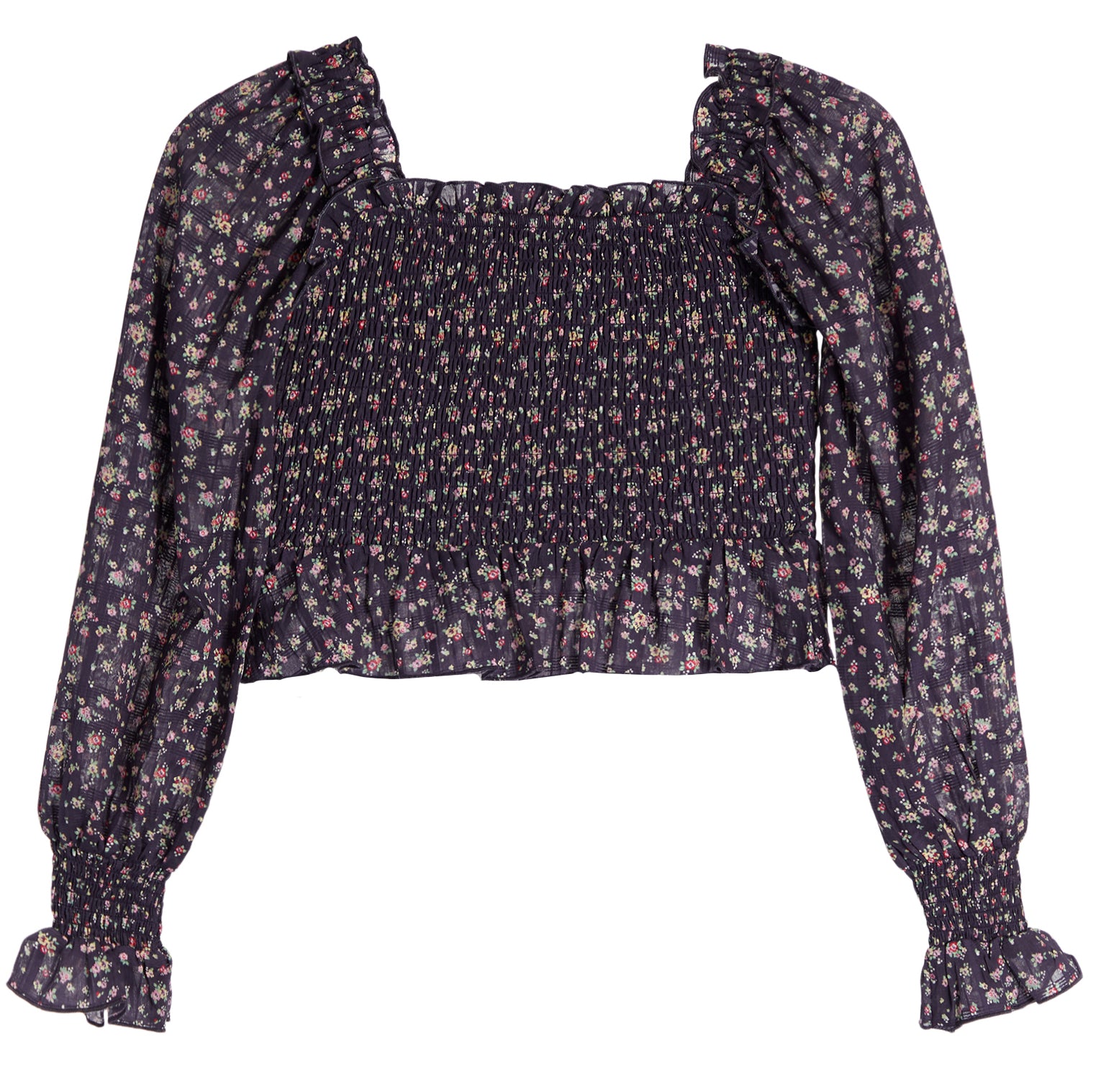 Michaela Floral Smock Top - Denny's