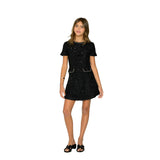 Miren Cap Sleeve Boucle Dress