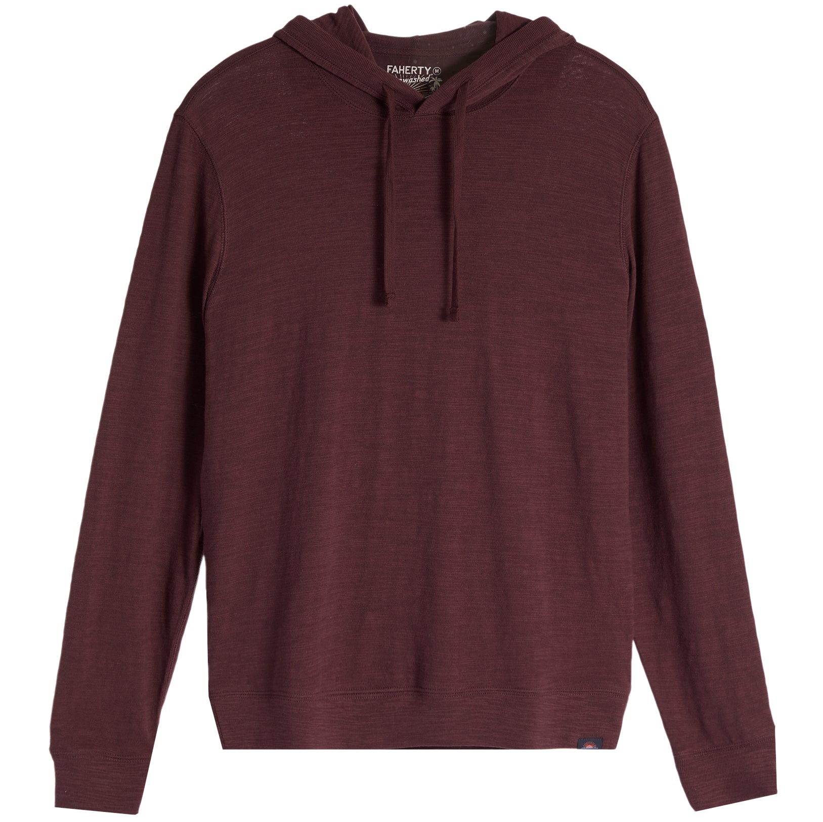 Sunwashed Slub Hoodie Mahogany - Denny's