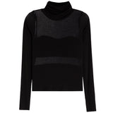 Rem Long Sleeve Turtleneck With Mesh - Denny's