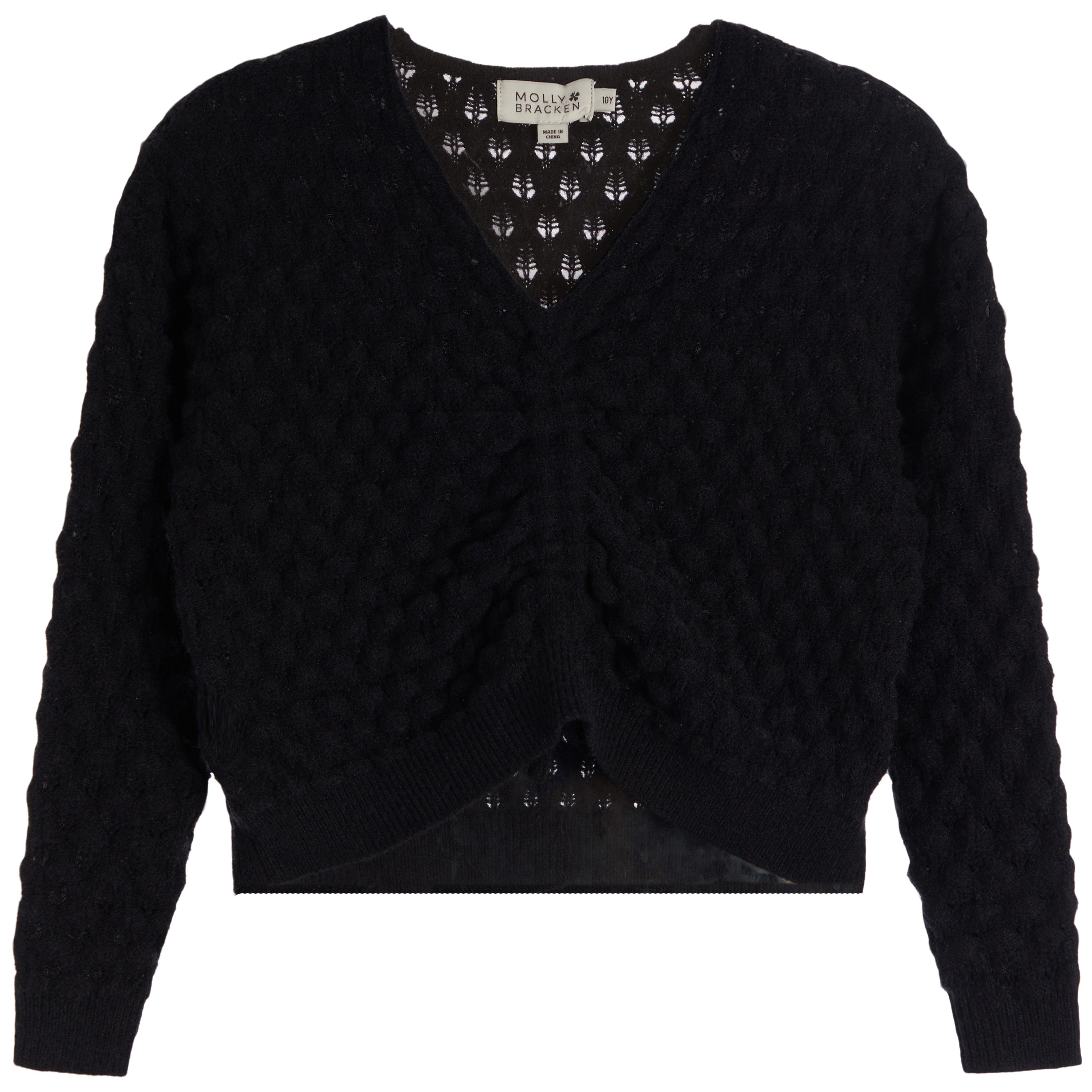 Tie Front Sweater - Denny's