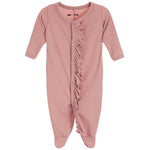 Ribbed Ruffle Footie - Denny's