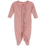 Ribbed Ruffle Footie - Denny's