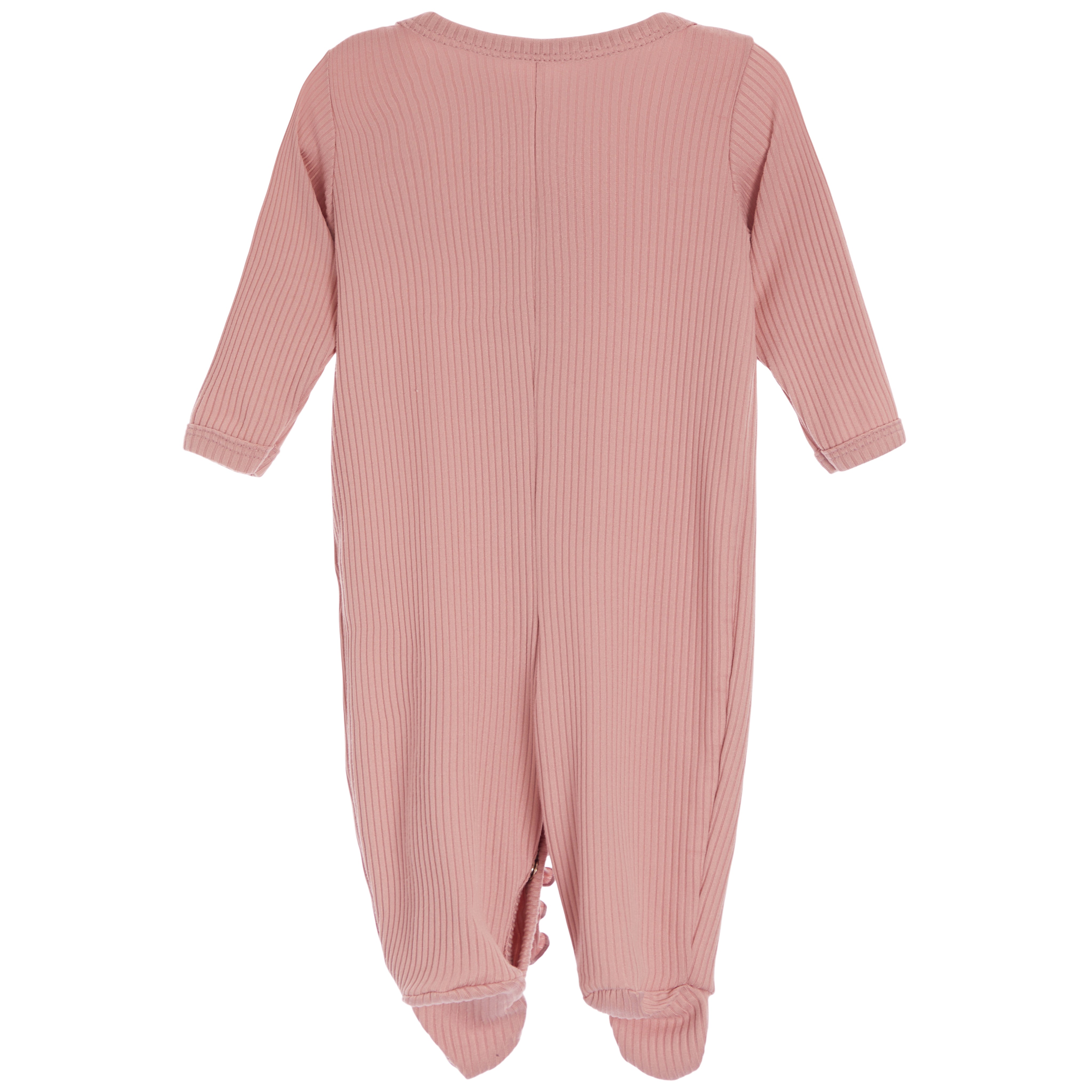 Ribbed Ruffle Footie - Denny's