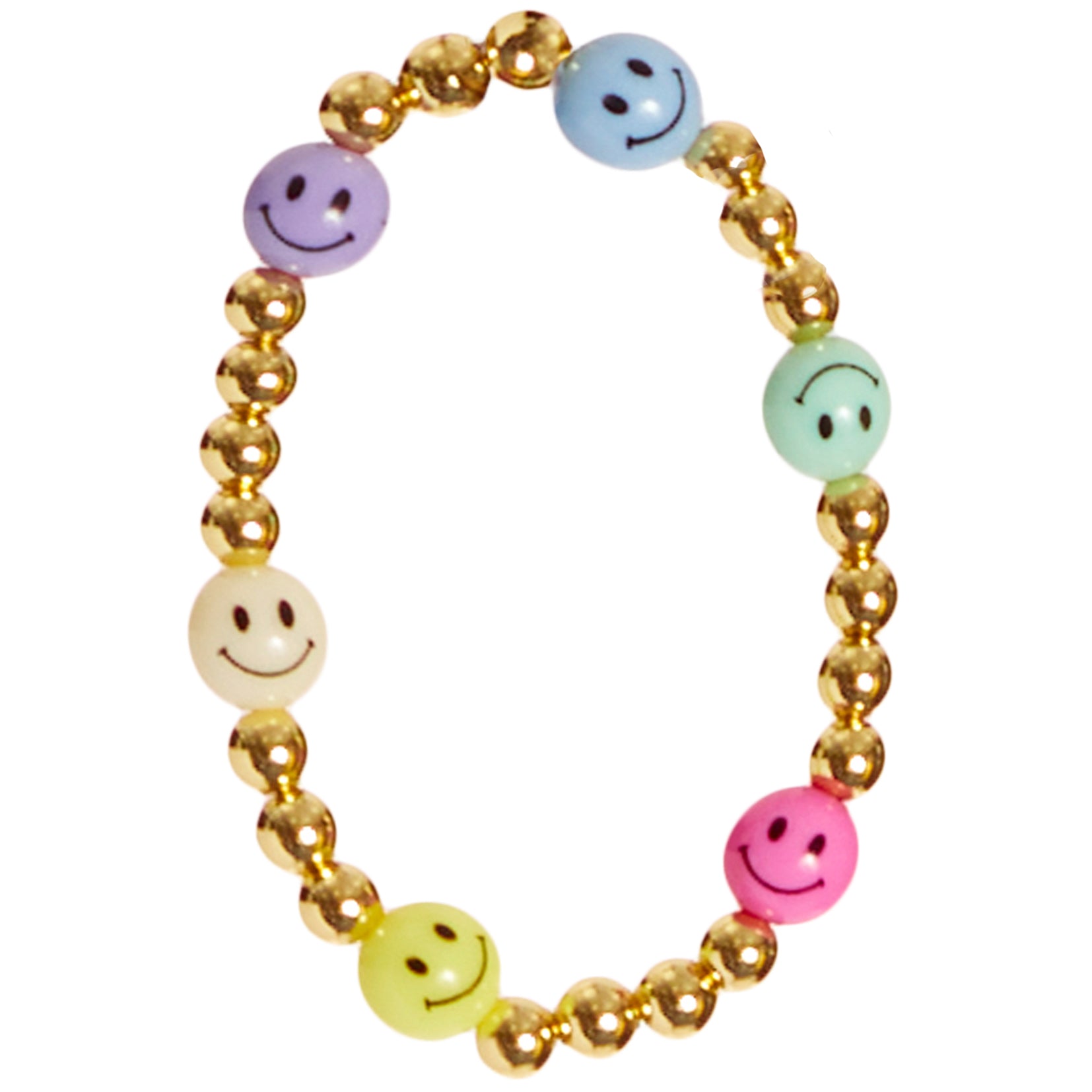 Multi Round Smiley Ball Bracelet - Denny's