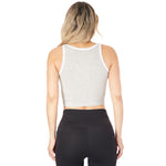 Snap Front Crop Tank - Denny's