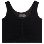 V-Neck Tank with Rouching Front - Denny's