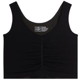 V-Neck Tank with Rouching Front - Denny's