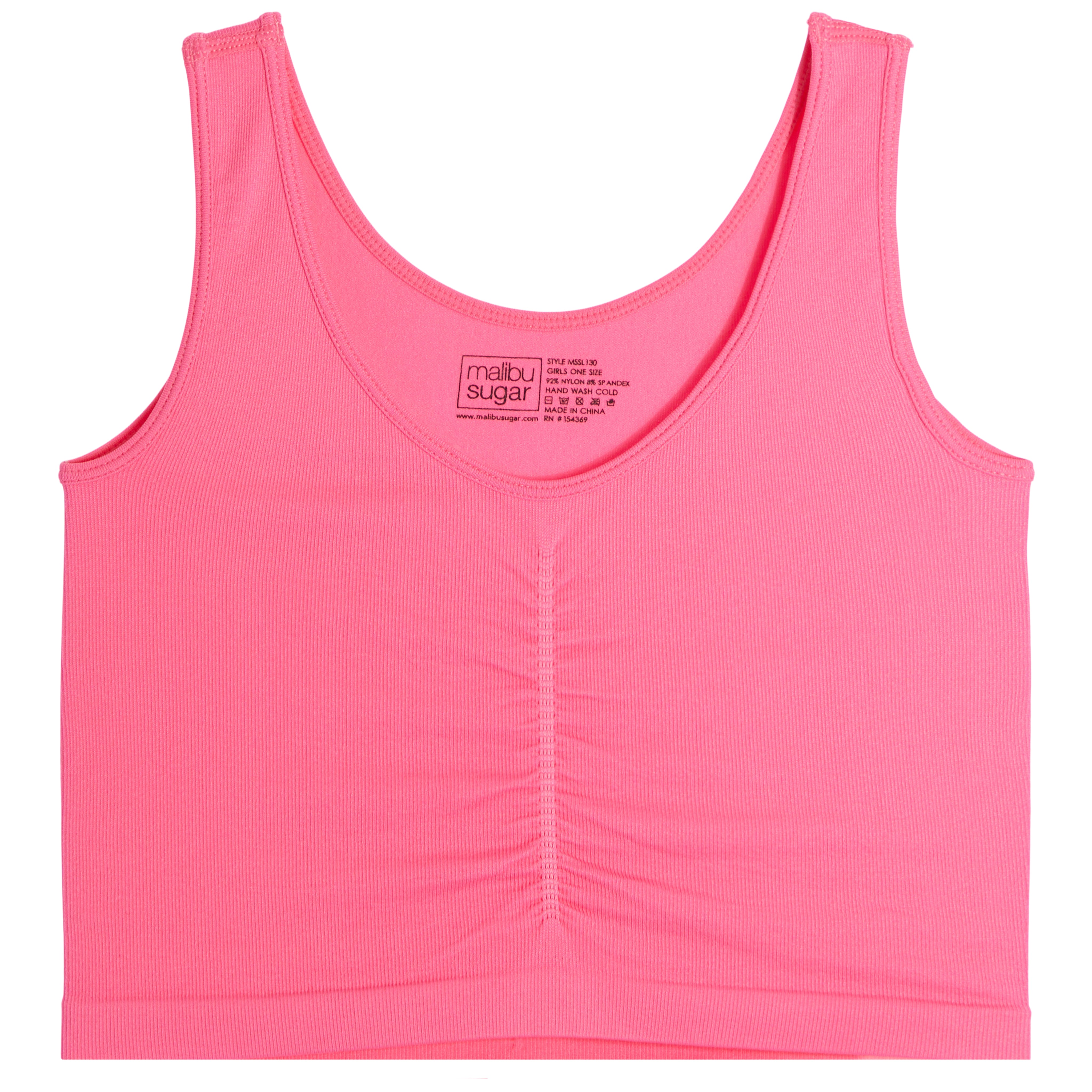 V-Neck Tank with Rouching Front - Denny's